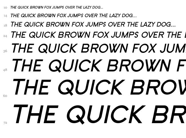 SF Old Republic font waterfall